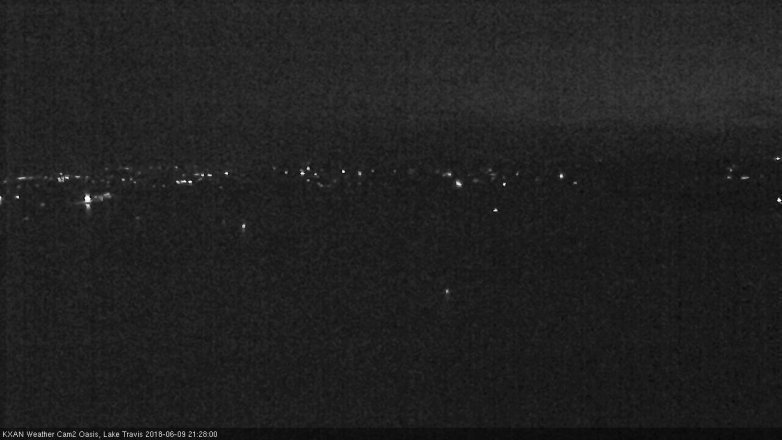 Lake Travis webcam, June 9, 2018 8:30 PM CT