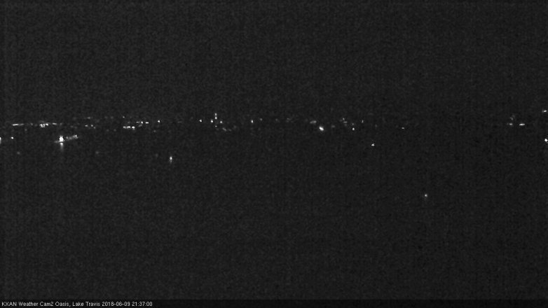 Lake Travis webcam, June 9, 2018 8:40 PM CT