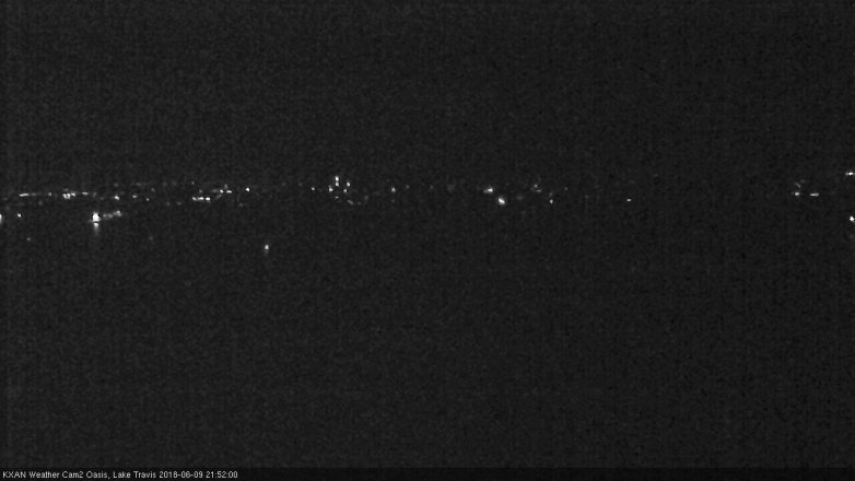 Lake Travis webcam, June 9, 2018 8:55 PM CT
