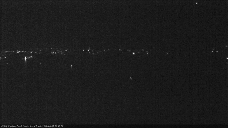 Lake Travis webcam, June 9, 2018 9:20 PM CT