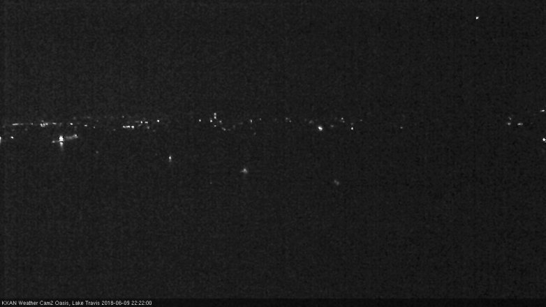 Lake Travis webcam, June 9, 2018 9:25 PM CT
