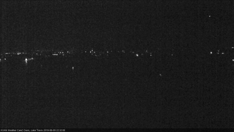 Lake Travis webcam, June 9, 2018 9:35 PM CT