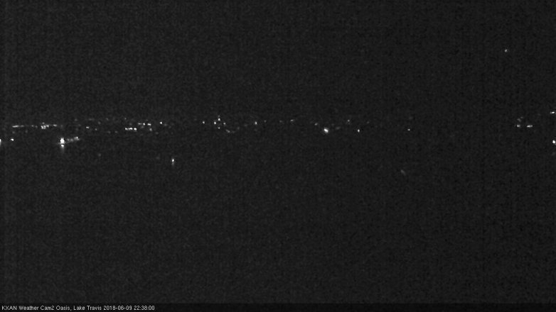 Lake Travis webcam, June 9, 2018 9:40 PM CT