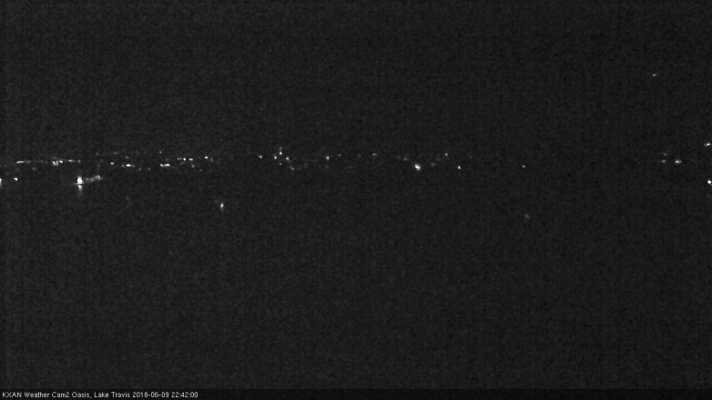 Lake Travis webcam, June 9, 2018 9:45 PM CT