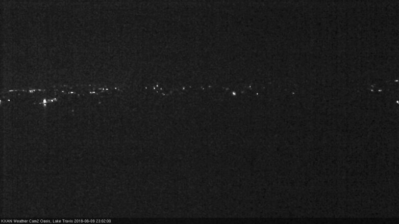 Lake Travis webcam, June 9, 2018 10:05 PM CT