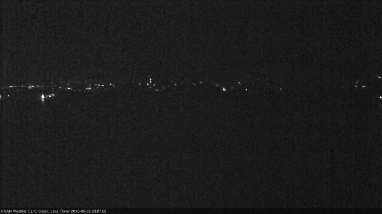 Lake Travis webcam, June 9, 2018 10:10 PM CT
