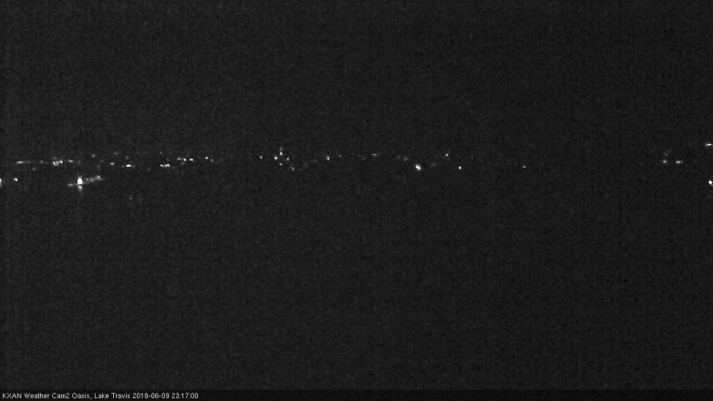 Lake Travis webcam, June 9, 2018 10:20 PM CT