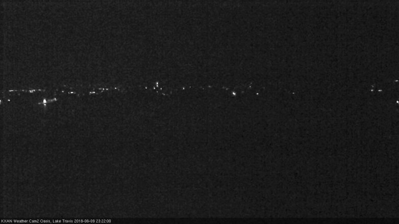 Lake Travis webcam, June 9, 2018 10:25 PM CT