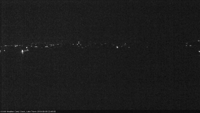 Lake Travis webcam, June 9, 2018 10:50 PM CT