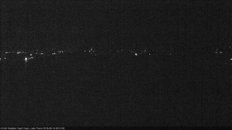 Lake Travis webcam, June 9, 2018 11:15 PM CT