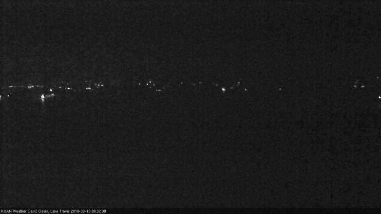 Lake Travis webcam, June 9, 2018 11:35 PM CT