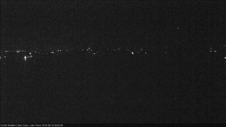 Lake Travis webcam, June 9, 2018 11:45 PM CT