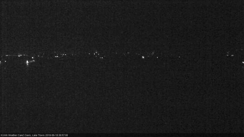 Lake Travis webcam, June 9, 2018 12:00 AM CT