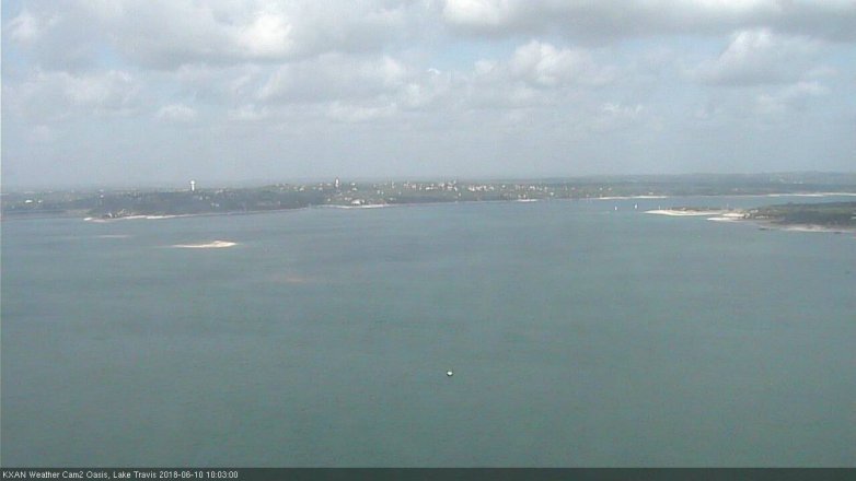 Lake Travis webcam, June 10, 2018 9:05 AM CT