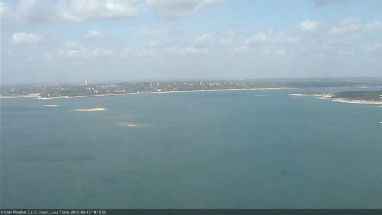 Lake Travis webcam, June 10, 2018 9:20 AM CT