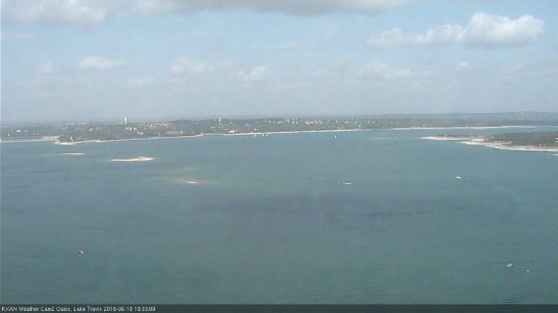 Lake Travis webcam, June 10, 2018 9:35 AM CT