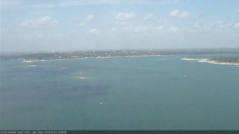 Lake Travis webcam, June 10, 2018 9:50 AM CT