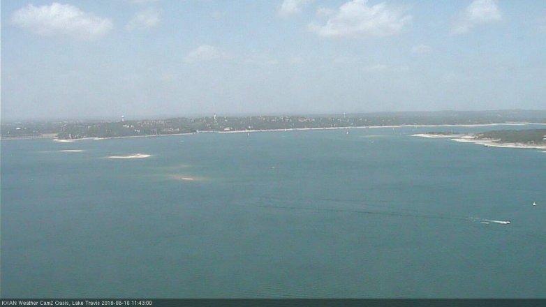 Lake Travis webcam, June 10, 2018 10:45 AM CT
