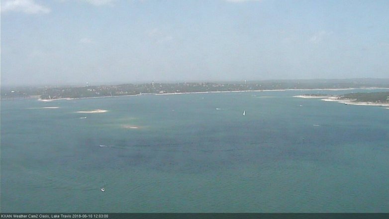 Lake Travis webcam, June 10, 2018 11:05 AM CT