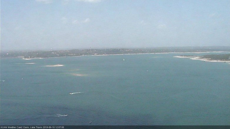 Lake Travis webcam, June 10, 2018 11:10 AM CT