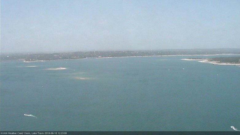Lake Travis webcam, June 10, 2018 11:25 AM CT