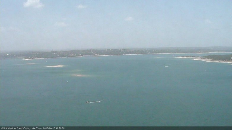 Lake Travis webcam, June 10, 2018 11:30 AM CT