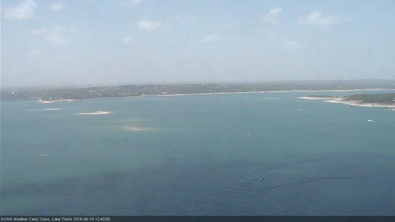 Lake Travis webcam, June 10, 2018 11:45 AM CT
