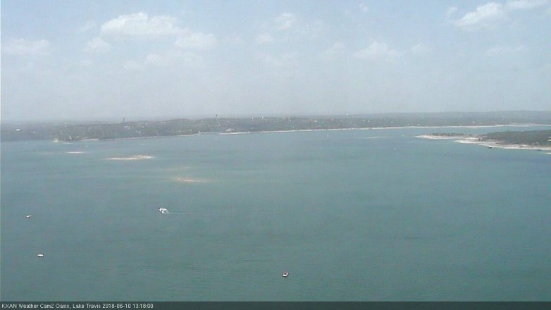 Lake Travis webcam, June 10, 2018 12:20 PM CT