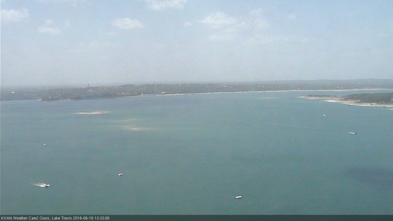 Lake Travis webcam, June 10, 2018 12:35 PM CT