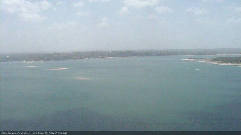 Lake Travis webcam, June 10, 2018 12:45 PM CT
