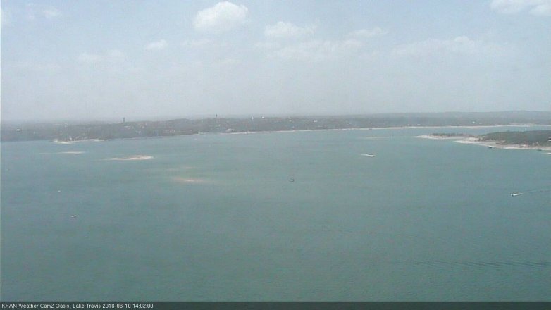 Lake Travis webcam, June 10, 2018 1:05 PM CT