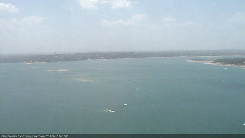 Lake Travis webcam, June 10, 2018 1:20 PM CT