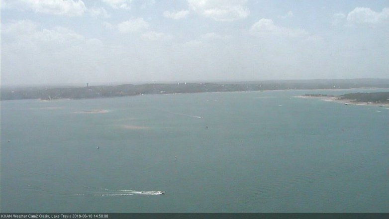 Lake Travis webcam, June 10, 2018 2:00 PM CT