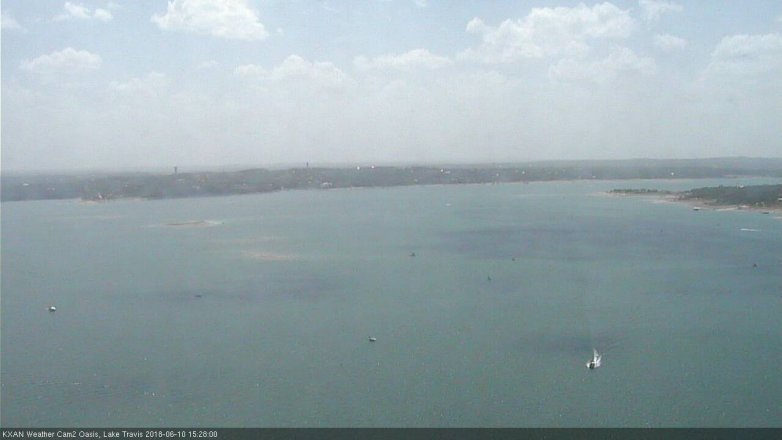 Lake Travis webcam, June 10, 2018 2:30 PM CT