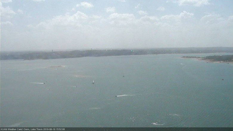 Lake Travis webcam, June 10, 2018 2:55 PM CT