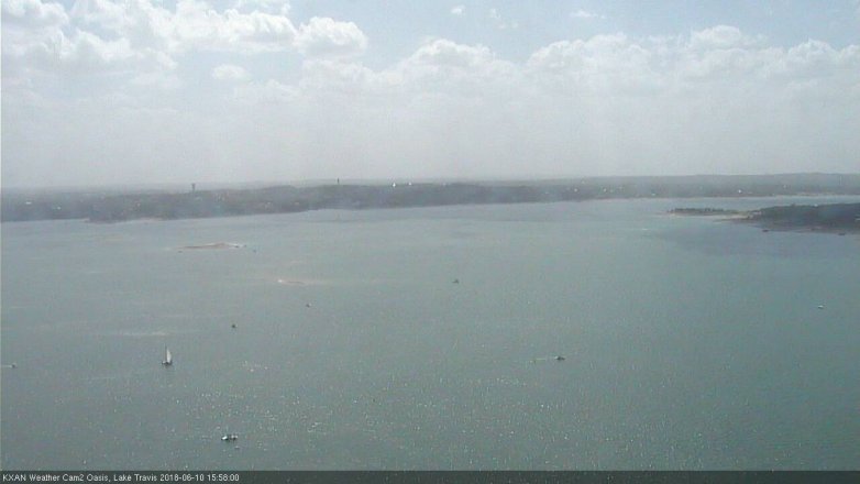 Lake Travis webcam, June 10, 2018 3:00 PM CT