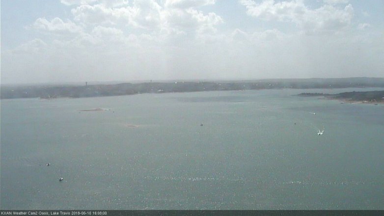 Lake Travis webcam, June 10, 2018 3:10 PM CT