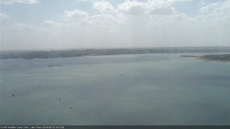 Lake Travis webcam, June 10, 2018 3:15 PM CT