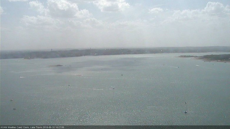 Lake Travis webcam, June 10, 2018 3:30 PM CT