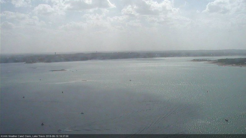 Lake Travis webcam, June 10, 2018 3:40 PM CT