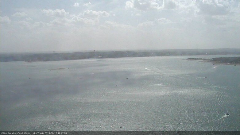 Lake Travis webcam, June 10, 2018 3:50 PM CT