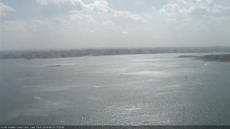 Lake Travis webcam, June 10, 2018 4:05 PM CT