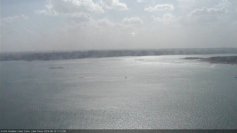 Lake Travis webcam, June 10, 2018 4:15 PM CT
