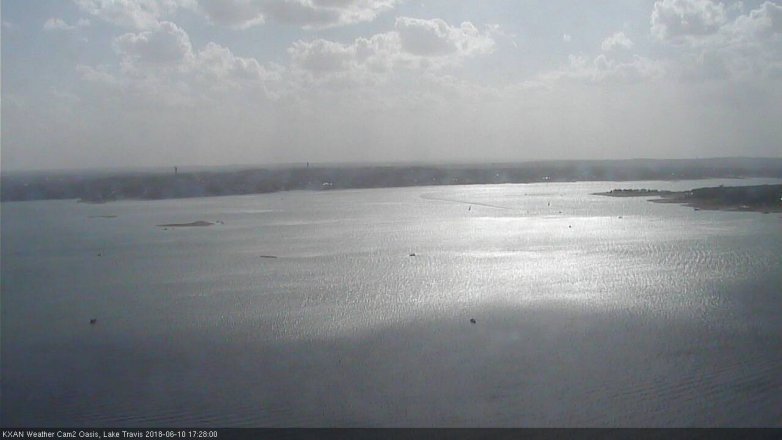 Lake Travis webcam, June 10, 2018 4:30 PM CT