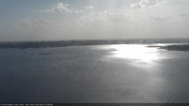Lake Travis webcam, June 10, 2018 5:10 PM CT