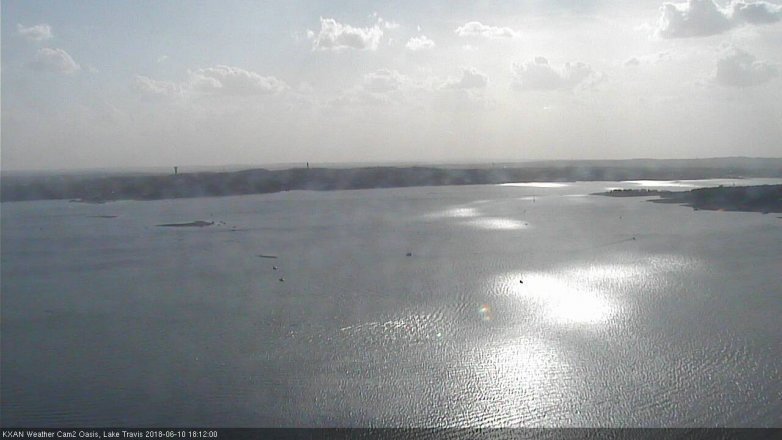Lake Travis webcam, June 10, 2018 5:15 PM CT