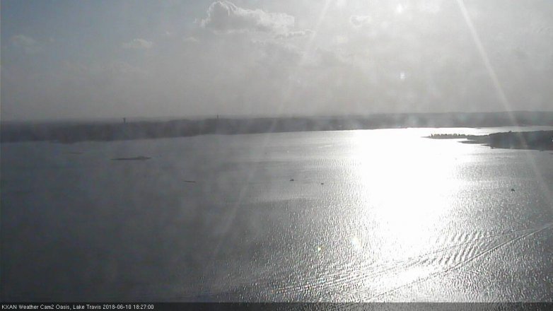 Lake Travis webcam, June 10, 2018 5:30 PM CT