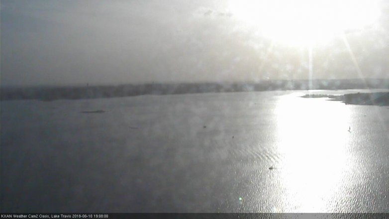 Lake Travis webcam, June 10, 2018 6:10 PM CT