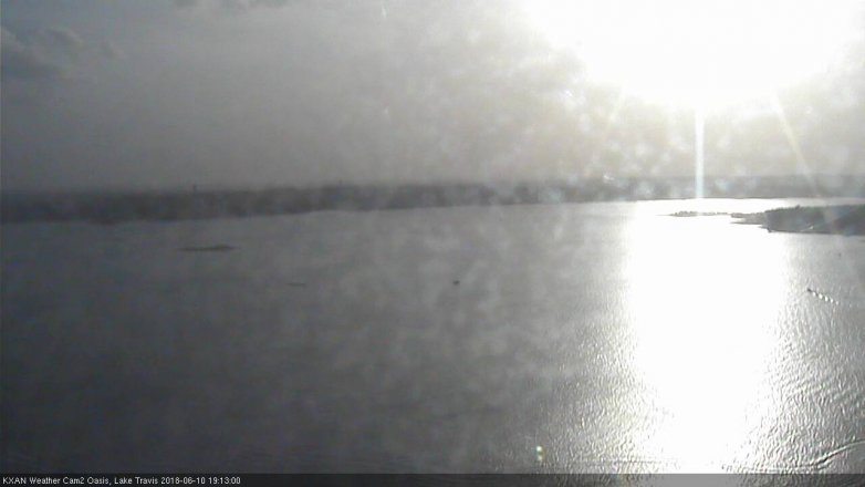 Lake Travis webcam, June 10, 2018 6:15 PM CT
