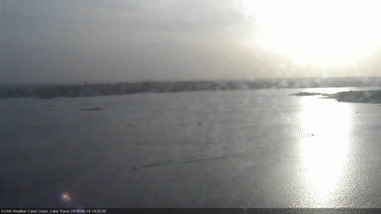 Lake Travis webcam, June 10, 2018 6:35 PM CT